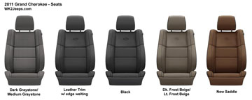 2011 Grand Cherokee seats