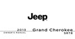 2013 Grand Cherokee SRT8 owners manual