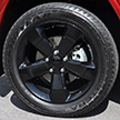 Aluminum wheels with black finish